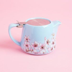 🍵🌸 ALFRED Ceramic and Stainless Steel Teapot